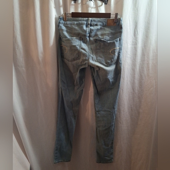 American Eagle light wash jeggings super stretch size 6 - Picture 4 of 5